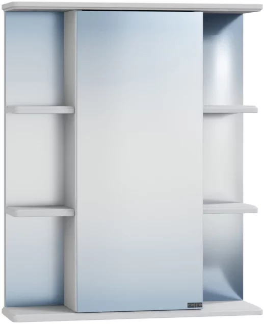 Зеркальный шкаф 55x70,5 см белый глянец Санта Герда 101020