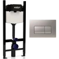 Инсталляция для унитаза Valsir Winner S KIT P1 CrM VS0853202 с кнопкой смыва, матовый хром