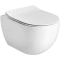 Унитаз подвесной AXA Glomp WCWH201001 безободковый, с сиденьем микролифт, белый глянец - 1