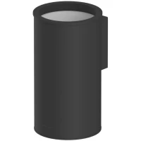 Стакан для зубных щеток Whitecross Ergo ER2234BL настенный, черный матовый