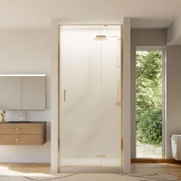 Душевая дверь Veconi Vianno VN73RG/R-80-06-C4 80 см R, профиль золотой матовый, стекло дождь