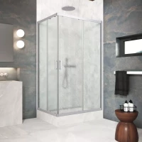 Душевой уголок Vegas Glass ZA-F Protec h1900 90*85 07 02 90x85 см, профиль матовый хром, стекло шиншилла