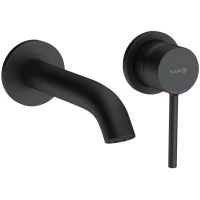 Смеситель для раковины Kludi Bozz 382443976 встраиваемый, без донного клапана, черный матовый