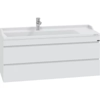 Тумба с раковиной белый глянец 120 см Санта Марс 700255 + Sirius120