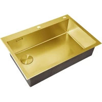 Кухонная мойка Zorg LUX 7551-L BRONZE 75x51 см, бронза