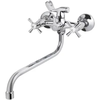 Смеситель для ванны Viko V-2505 универсальный, с душевым гарнитуром, хром