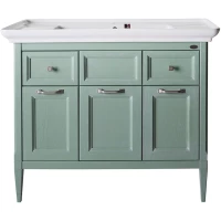 Тумба с раковиной зеленый 106 см ASB-Woodline Гранда