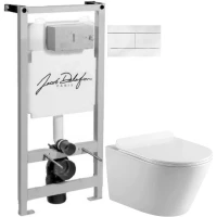 Комплект подвесной унитаз MEER MR-2102 + система инсталляции Jacob Delafon E5504-NF + E4316-00