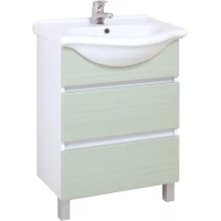 Тумба белый матовый/оливковый матовый 55,2 см Onika Элита 106121