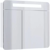 Зеркальный шкаф 80x70,6 см белый глянец Onika Неаполь 208094