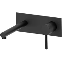 Смеситель для раковины AQG Stick One 01STR170NG встраиваемый, черный матовый