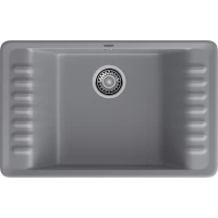 Кухонная мойка GranFest Quarz 71 75,2x47,5 см, темно-серый