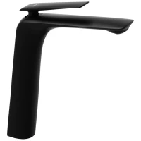 Смеситель для раковины Rea Jager REA-B5122 без донного клапана, черный матовый