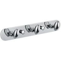 Планка с крючками Fixsen Equipment FX-1413 для ванны, хром