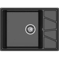 Кухонная мойка GranFest Vertex 680L 68x50 см, черный