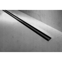 Душевой трап (лоток) Rea Neo Slim Pro REA-G8904 100 см, с решеткой, щелевой, черный матовый