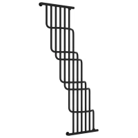 Полотенцесушитель водяной 1700x1000 черный матовый Сунержа Нега 31-0225-1710 