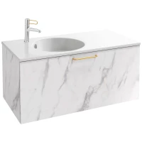 Тумба белый мрамор 100 см Jacob Delafon Odeon Rive Gauche EB2514-R8-NR4