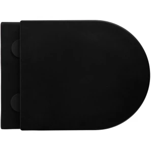 Изображение товара унитаз подвесной avimano intuition 1000072 безободковый, с сиденьем микролифт, черный матовый
