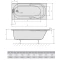 Акриловая ванна 160x75 см Alpen Mirela 40111 - 3