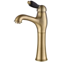 Смеситель для раковины Caprigo Adria Uno Black Edition 02B-525-vot с донным клапаном, бронза