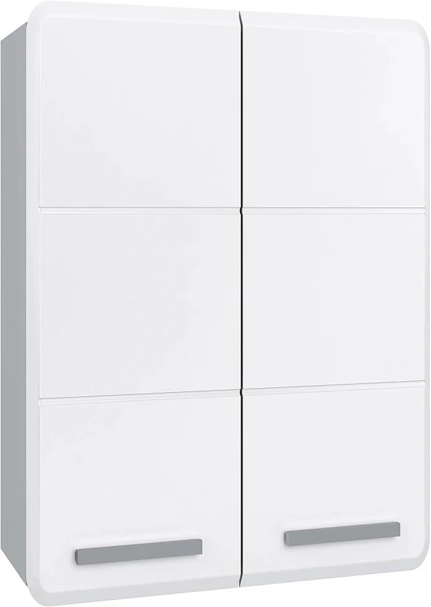 Шкаф двустворчатый 60x81 см белый Runo Эрика 00-00001131 прихожая эрика белый ясень