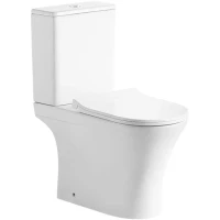 Унитаз-компакт Grossman GR-4465SQ безободковый, торнадо, с сиденьем микролифт, белый