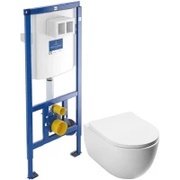 Комплект подвесной унитаз MEER MR-2108 + система инсталляции Villeroy & Boch 92246100