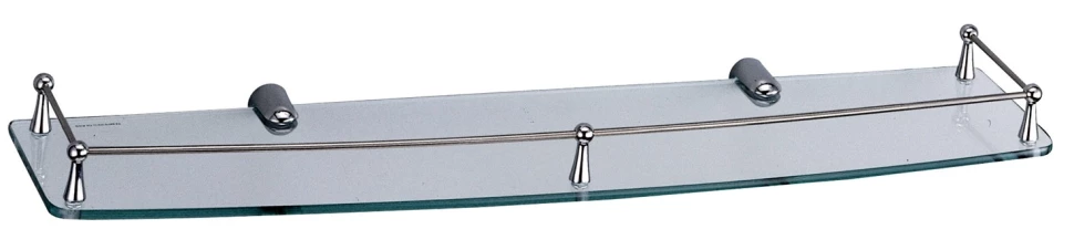 Полка стеклянная 60 см WasserKRAFT K-555 сковорода onyx d 26 см съёмная ручка стеклянная крышка антипригарное покрытие серый