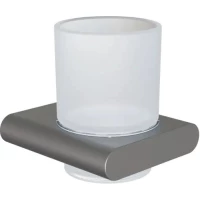 Стакан для зубных щеток Knotlor Oval SC101GM настенный, вороненая сталь