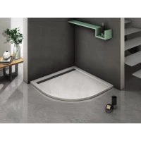 Душевой поддон из литьевого мрамора 90x90 см WeltWasser WW TRR 90 STONE-WT 10000004357