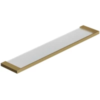 Полка стеклянная Kludi Vela C 31973N0 60 см, золотой матовый