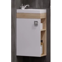 Тумба белый глянец/дуб сонома 38,6 см Corozo Комо SD-00000352