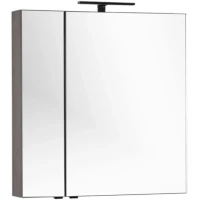 Зеркальный шкаф 79,8x85 см дуб антик Aquanet Эвора 00182741