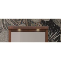 Козырек к зеркалу Мираж 80 c выключателем, цвет свет.орех