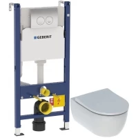 Комплект подвесной унитаз Geberit iCon 500.784.01.1 + система инсталляции Geberit 458.124.21.1