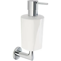 Дозатор для жидкого мыла Stil Haus Liz LZ30(08-BI) настенный, хром/белый