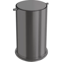 Мусорное ведро Boheme 10916-GM с вращающейся крышкой, графит матовый