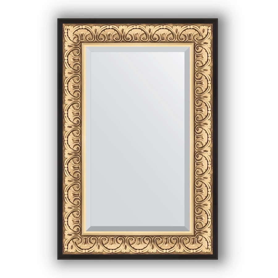 Зеркало 60x90 см барокко золото Evoform Exclusive BY 1241 зеркало 80х135 см барокко золото evoform exclusive g by 4251