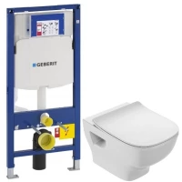 Комплект подвесной унитаз Jacob Delafon Struktura EDF102-00 + E70025-00 + система инсталляции Geberit 111.300.00.5