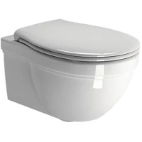 Унитаз подвесной GSI Classic 871211 безободковый, белый глянец