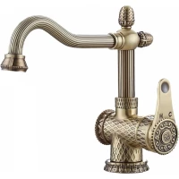 Смеситель для раковины Zorg Antic A 424U-BR бронза