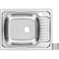 Кухонная мойка матовая сталь Ukinox Классика CLM560.435 ---5K 2L