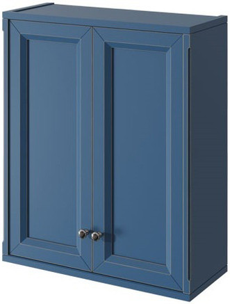 Шкаф двустворчатый синий матовый Caprigo Jardin 10495-B036