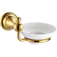 Мыльница Azario Elvia AZ-91108G настенная, золотой