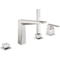 Смеситель на борт ванны Grohe Allure Brilliant 29523DC0 с душевым гарнитуром, суперсталь