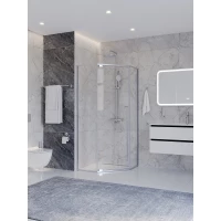 Душевой уголок Cezares Plane PLANE-P-1-100-C-CR 100x100 см, профиль хром, стекло прозрачное