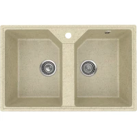 Кухонная мойка Uperwood Econ UPD-402 4010202113 77x49 см, бежевый матовый