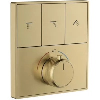 Термостат для ванны Wonzon & Woghand WW-INF363A-BG встраиваемый, золотой матовый