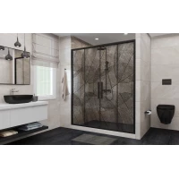 Душевая дверь 190-210 см Deto FB2-190 прозрачное с рисунком